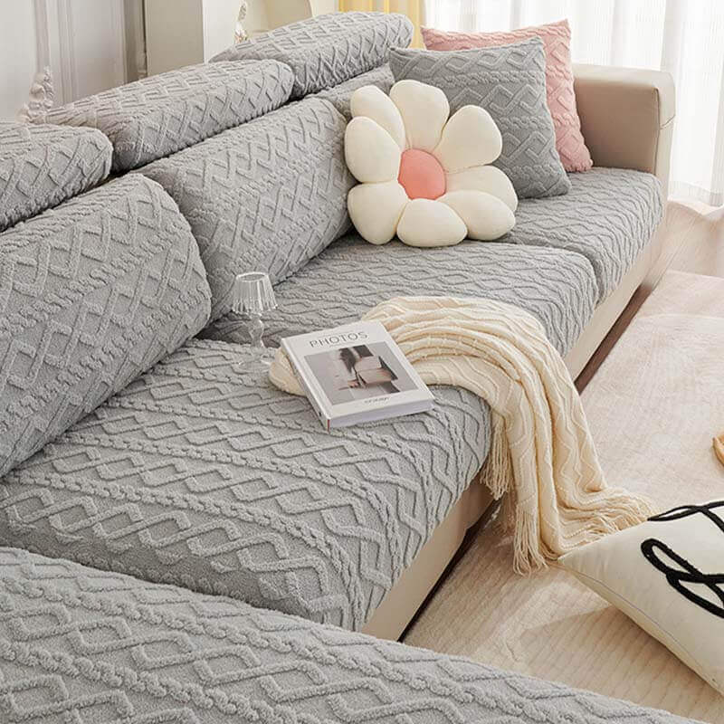 Cozy Plush Stretch Sofa Cover – Soft, Non-Slip & Washable