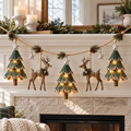 Lighted Woodland Christmas Garland