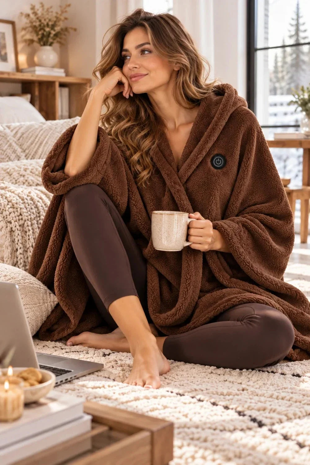 🔥 Christmas Sale — 50% OFF!❄️ Stay Warm All Winter — Portable Electric Heated Blanket Shawl